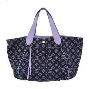 LOUIS VUITTON Blue Tote Bag
